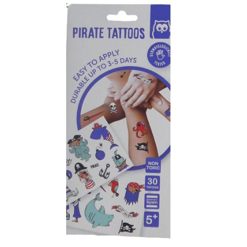 Eurekakids Temporary Tattoos - Pirate image number 0