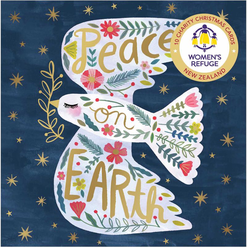 Women's Refuge Peace On Earth Christmas Card Wallet image number 0