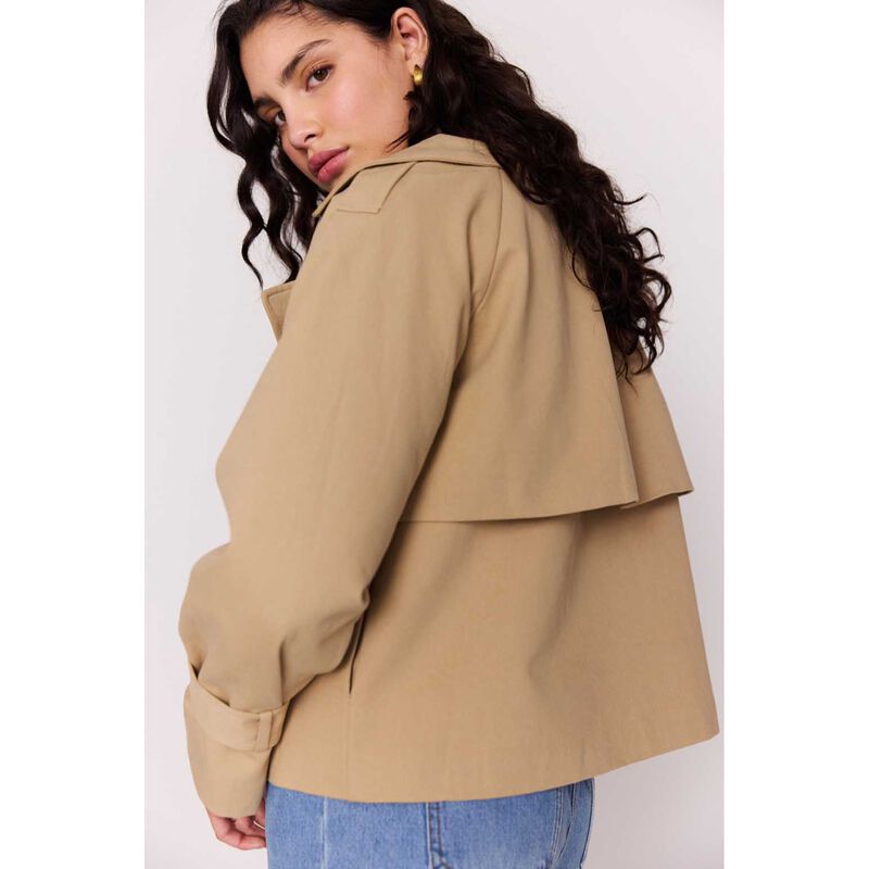 MINKPINK Aya Cropped Trench image number 2