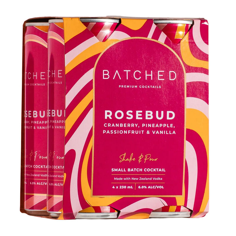 Batched Rosebud Cocktail 6% 4 x 230ml image number 0