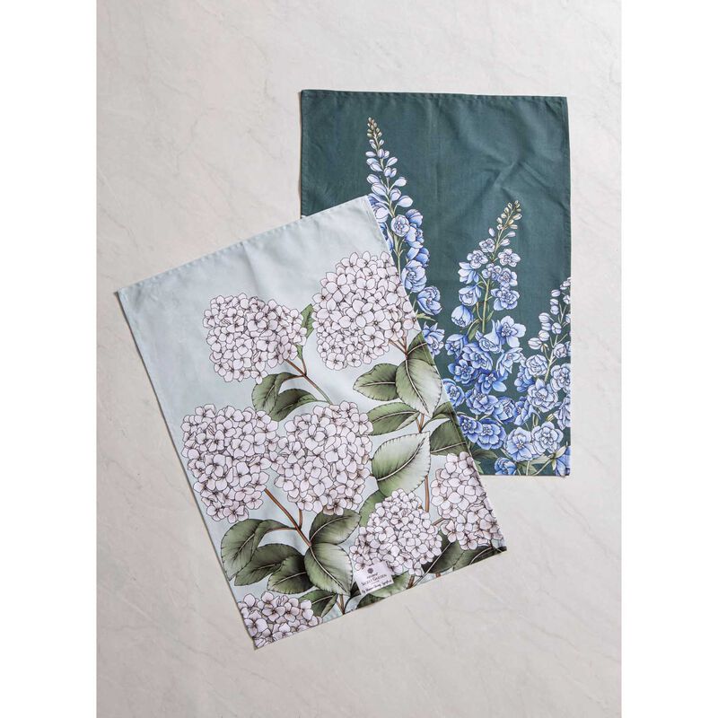 Ashdene Secret Garden Blue Kitchen Towel - 2 Pack image number 1
