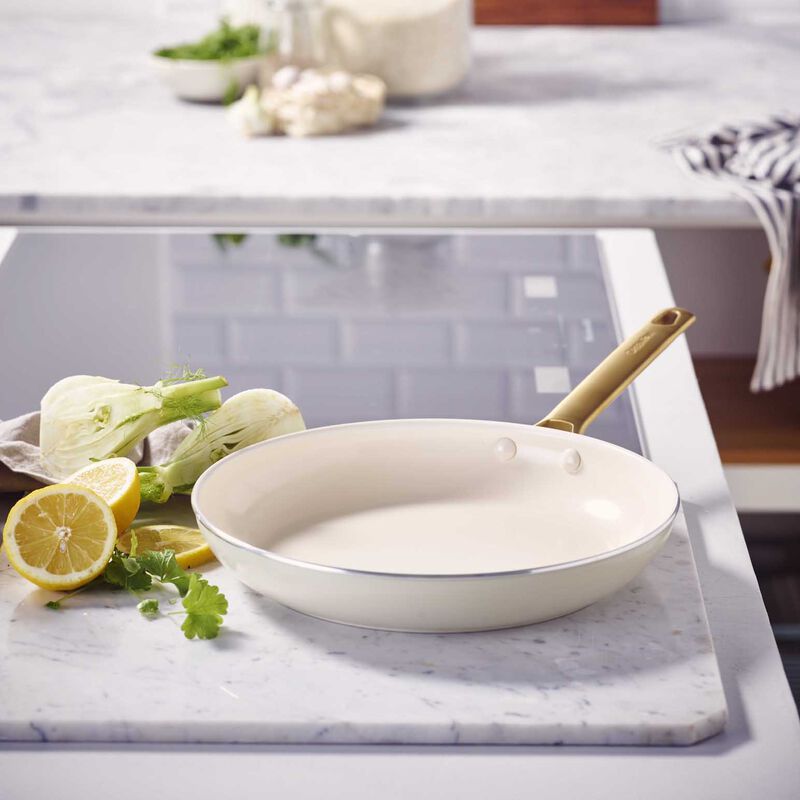 Greenpan Padova PFAS Free 28cm Open Frypan - Cream image number 3
