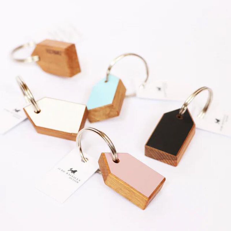 Jude Raffills Design Wooden House Key Ring image number 5