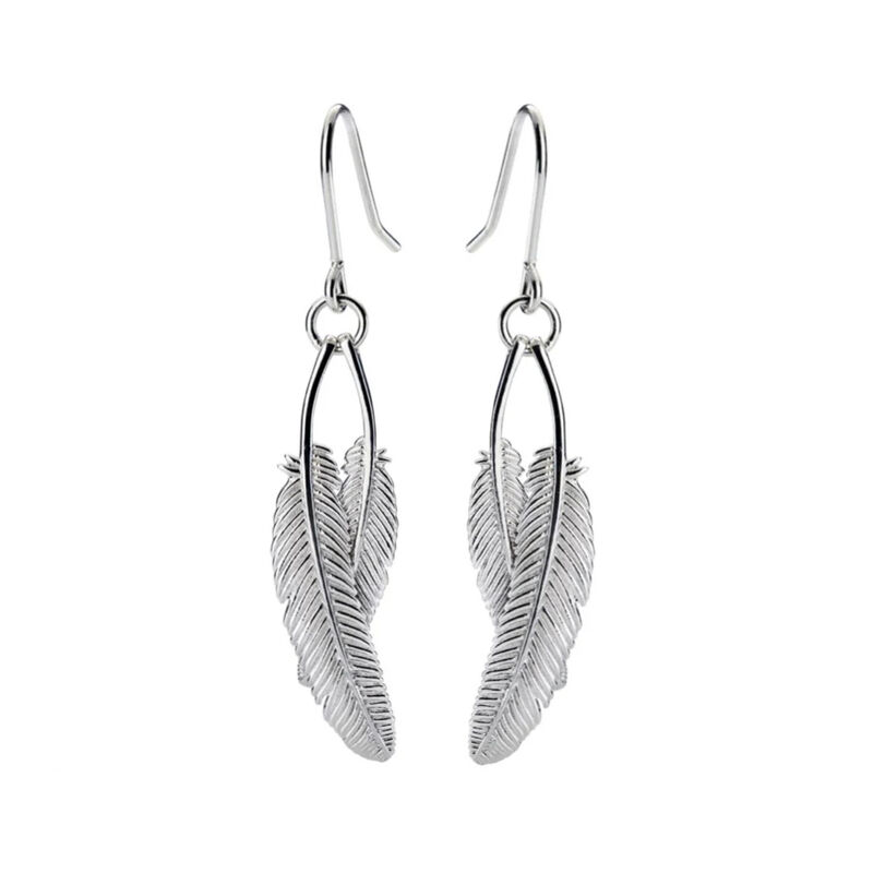 Boh Runga Duo Miromiro Feather Earrings image number 0
