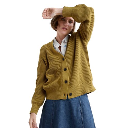 Seasalt Cornwall Winding Creek Cardigan Pear
