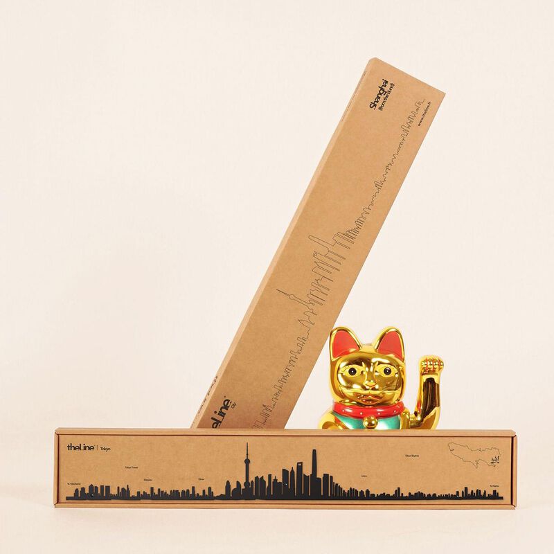 The Line Skyline of Shanghai Black Steel Silhouette 50cm image number 1