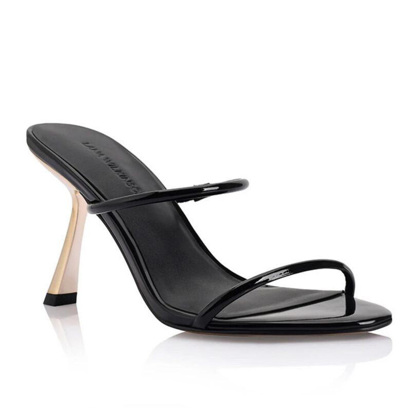 LANA WILKINSON Marilyn Sandal Black Patent Leather image number 3