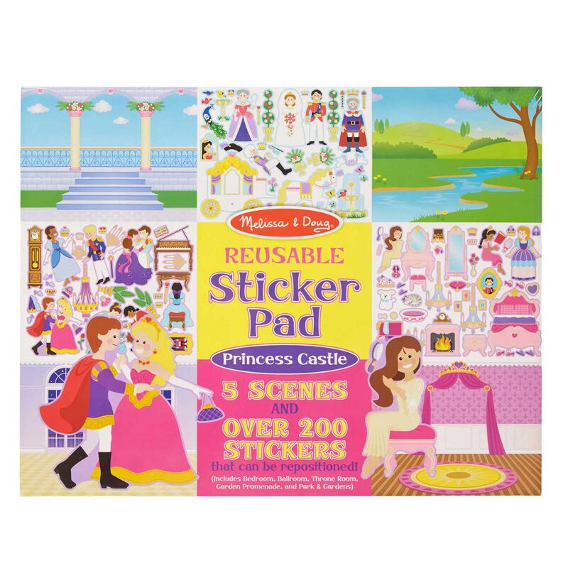 Melissa & Doug Reusable Sticker Pad - Princess Castle image number 0
