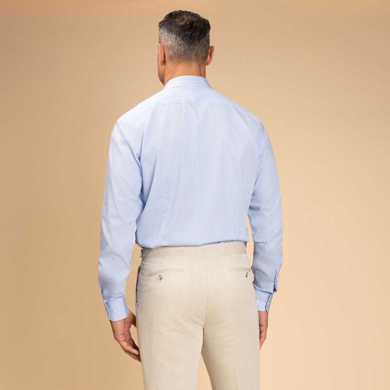 Rembrandt London Sky Blue Stripe Shirt image number 1