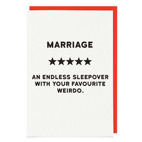 Redback Marriage Card
