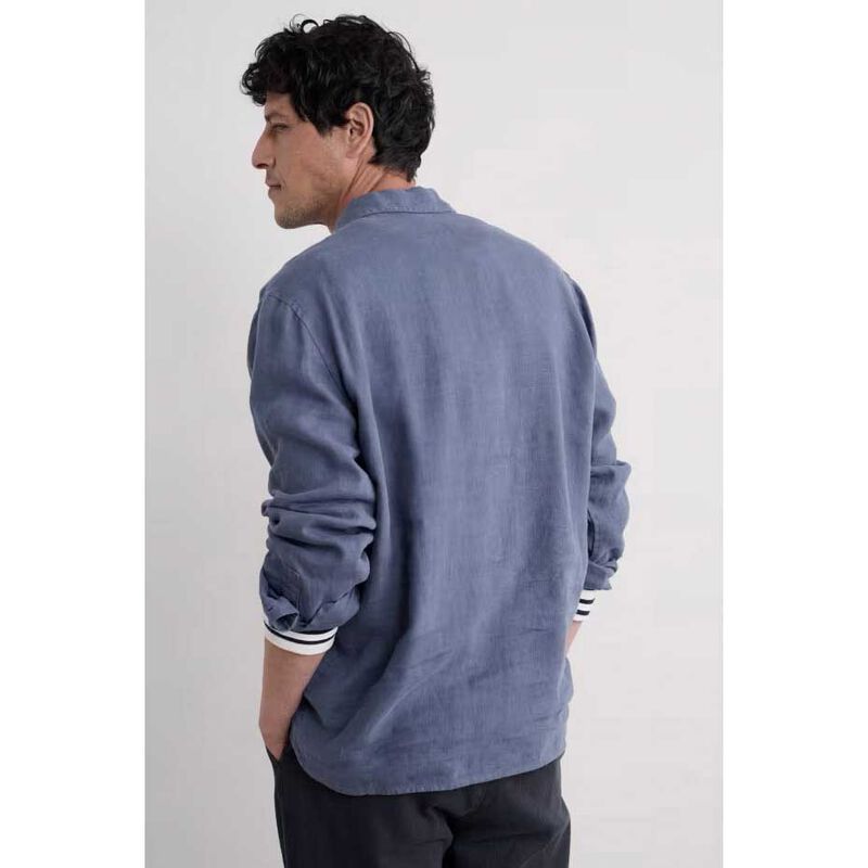 Seasalt Cornwall Mens Artist's Shirt Vintage Indigo image number 1