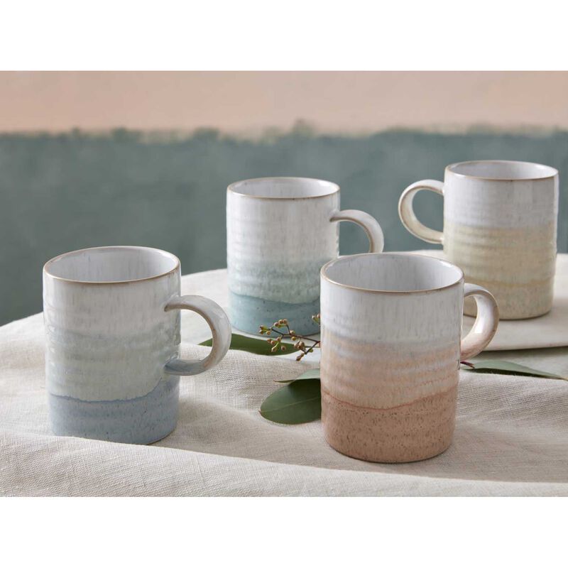 Denby Kiln Pastels Lemon Ridged Mug image number 1