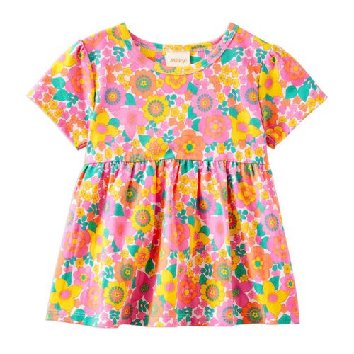 Milky Groovy Garden Swing Tee 2-7Y