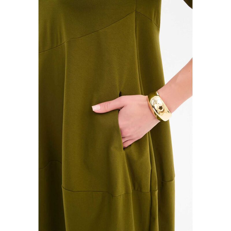 TIRELLI Diagonal Seam Winter Dress image number 10