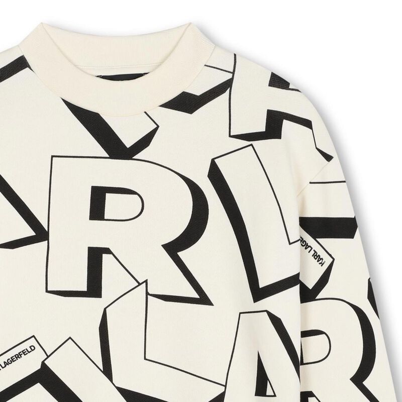 Karl Lagerfeld Printed Jersey Sweatshirt 10Y - 16Y image number 2