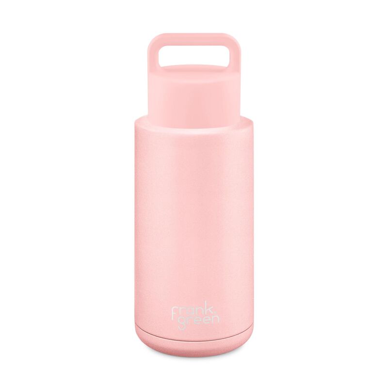 frank green 34oz Ceramic Reusable Bottle Grip Finish with Grip Lid image number 0