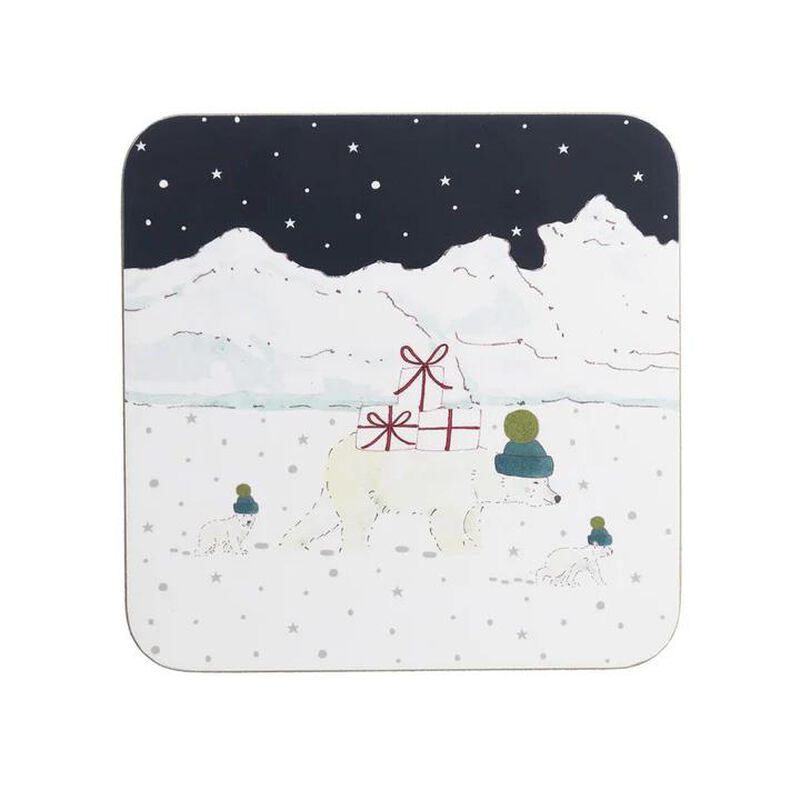 Sophie Allport Snow Season Coasters Set of 4 image number 3