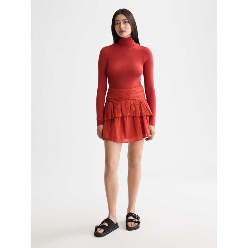 Scotch & Soda Roll Up Neck Long Sleeve T-Shirt image number 3