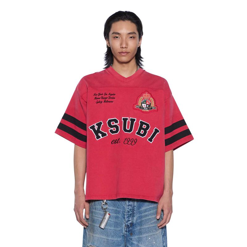 Ksubi Duke SS Jersey Crimson image number 0