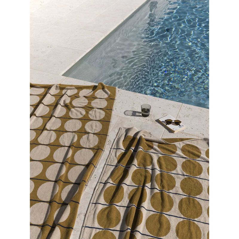 Citt&agrave; Abacus Beach Towel Oyster/Kumara 100x180cm image number 1