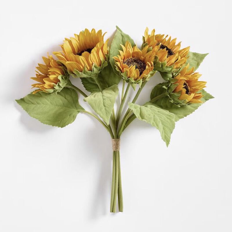 Pottery Barn Faux Sunflower Bundle Yellow image number 0