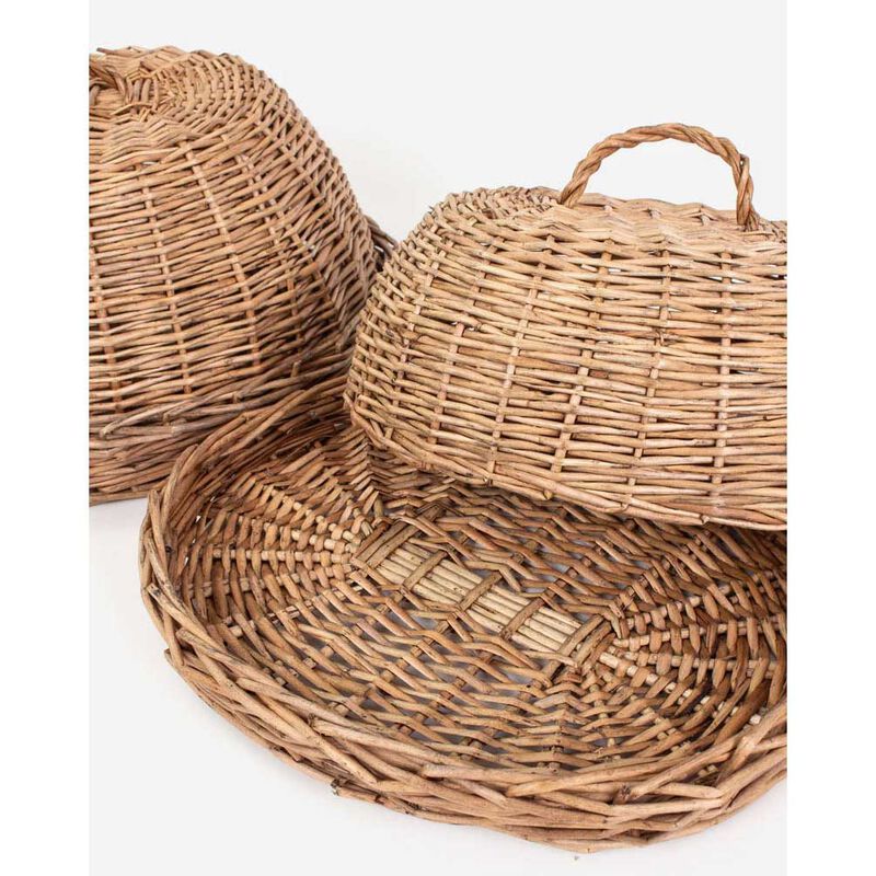 French Country Set 2 Riviera Woven Oval Domes image number 3