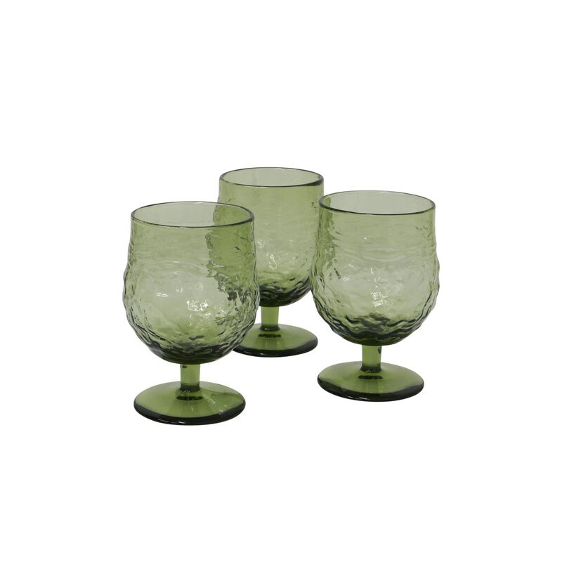 French Country Serena Green Wine Goblet image number 1