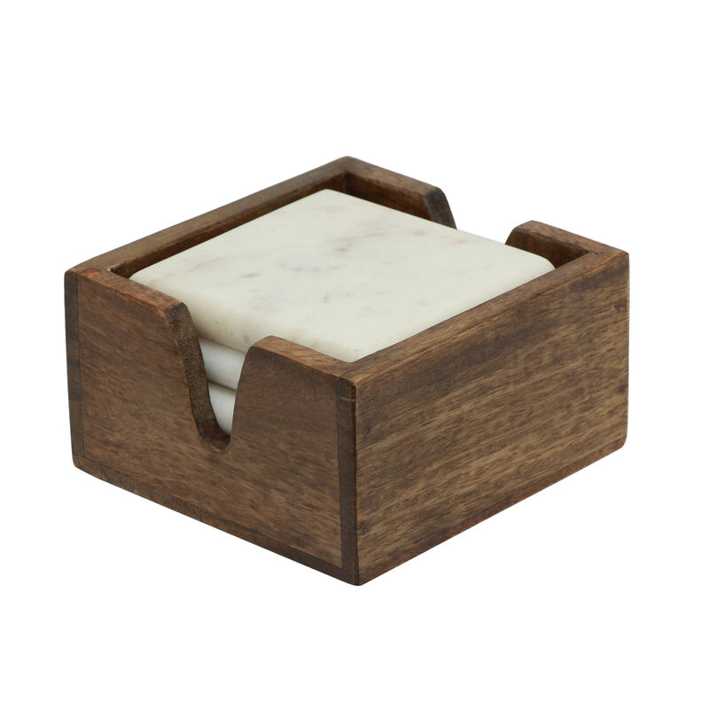 French Country Porto Marble Coaster (4PC) image number 0