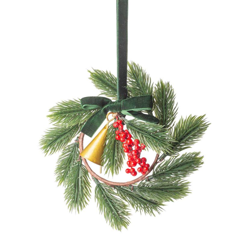 French Country Festive Sprig Mini Wreath image number 0