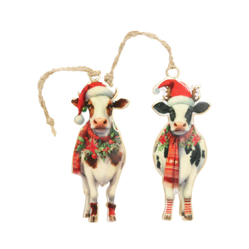 Vintage Cow Hangers 2 Assorted image number 0