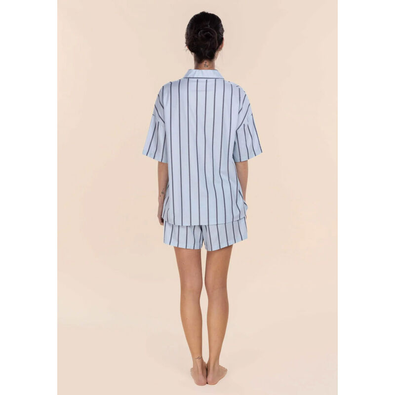 Gingerlilly Sasha Striped Boyfriend Short Pj Set image number 1