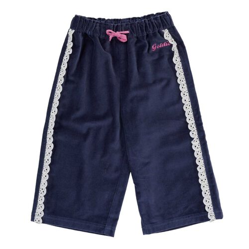 Goldie + Ace Velour Broderie Wide Leg Pant 3-5Y