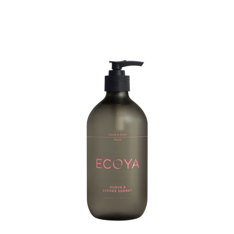 ECOYA Guava & Lychee Sorbet Hand & Body Wash 450ml image number 0