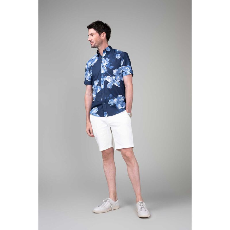 Rembrandt Waihi Navy Large Floral Print Shirt image number 3