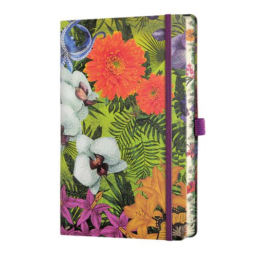 Castelli Notebook A5 Ruled Eden Orchid