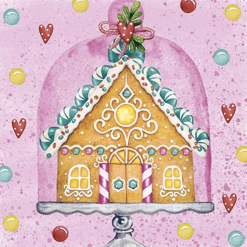 Gingerbread House Luncheon Napkin image number 0