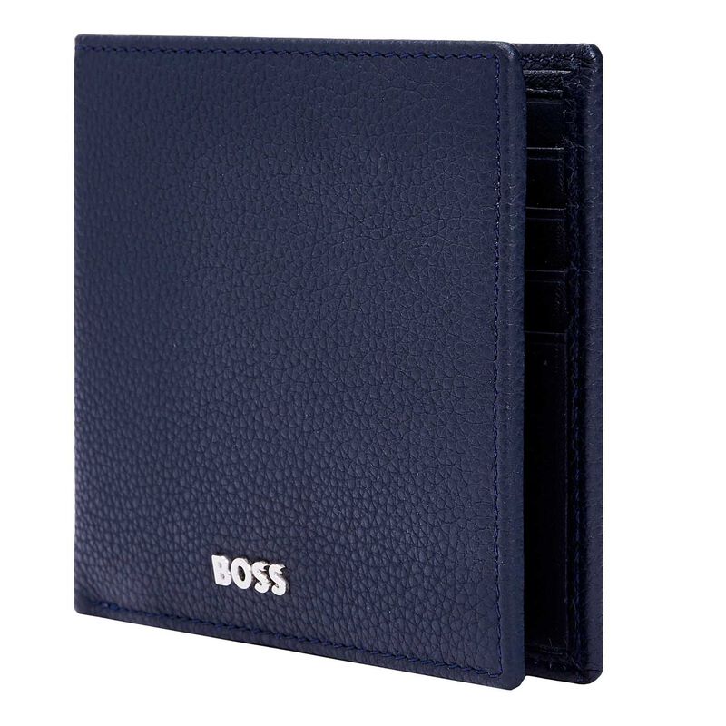 Hugo Boss Leather Wallet Classic Grained Navy image number 2