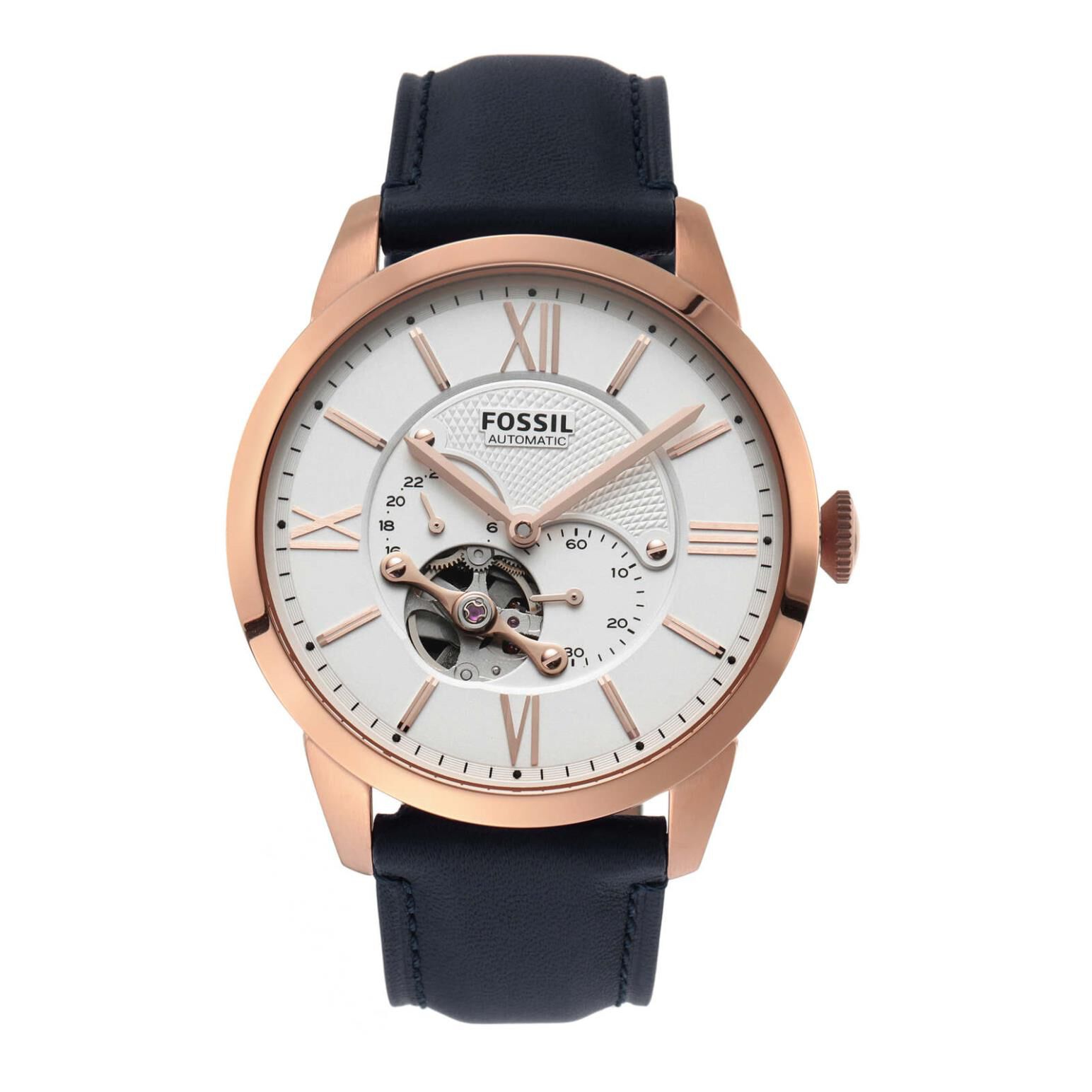Fossil automatic blue deals