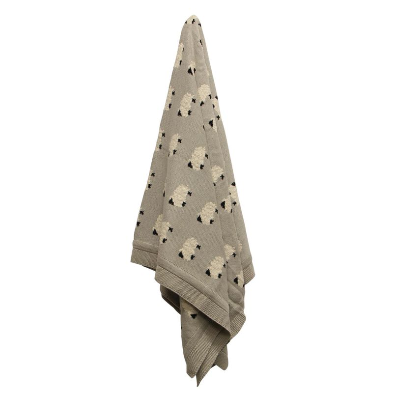 French Country Counting Sheep Cotton Throw image number 1