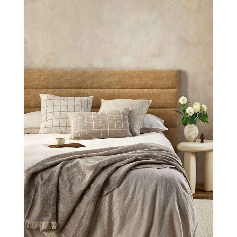Baya Johnson Cushion With Feather Inner 40x60cm - Taupe image number 1