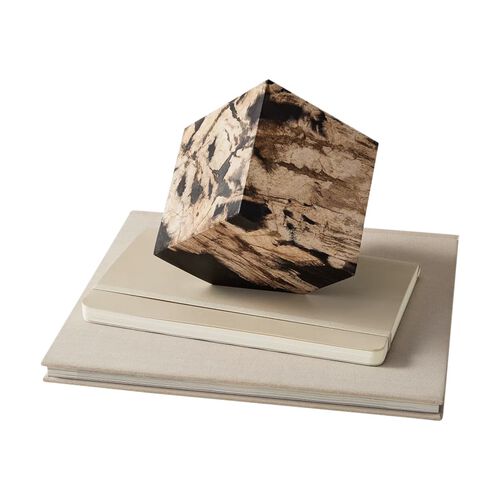 West Elm Petrified Wood Cube