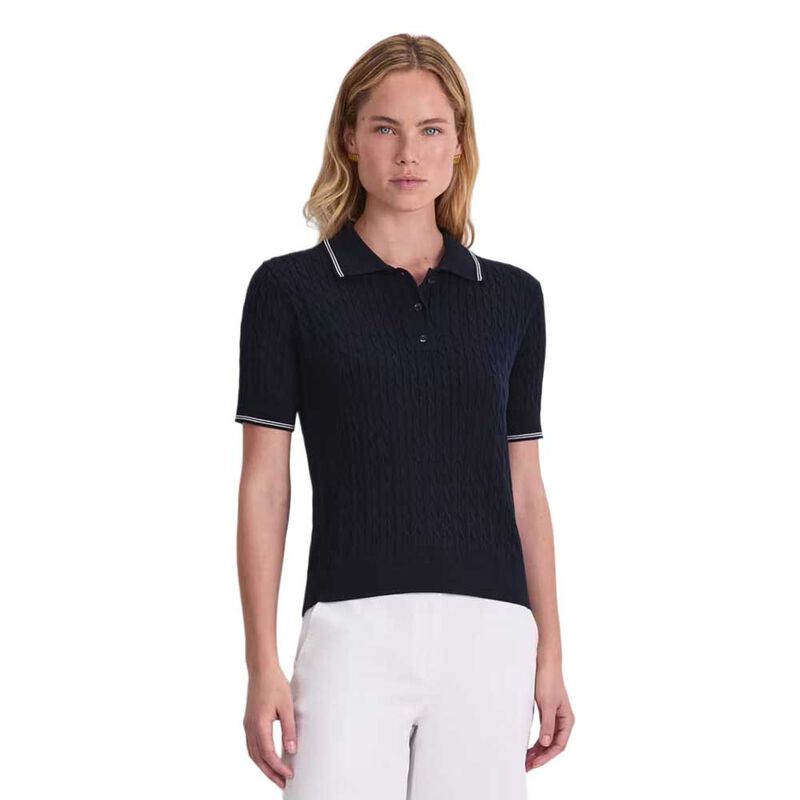 Sportscraft Chiffon Cotton Cable Polo image number 0