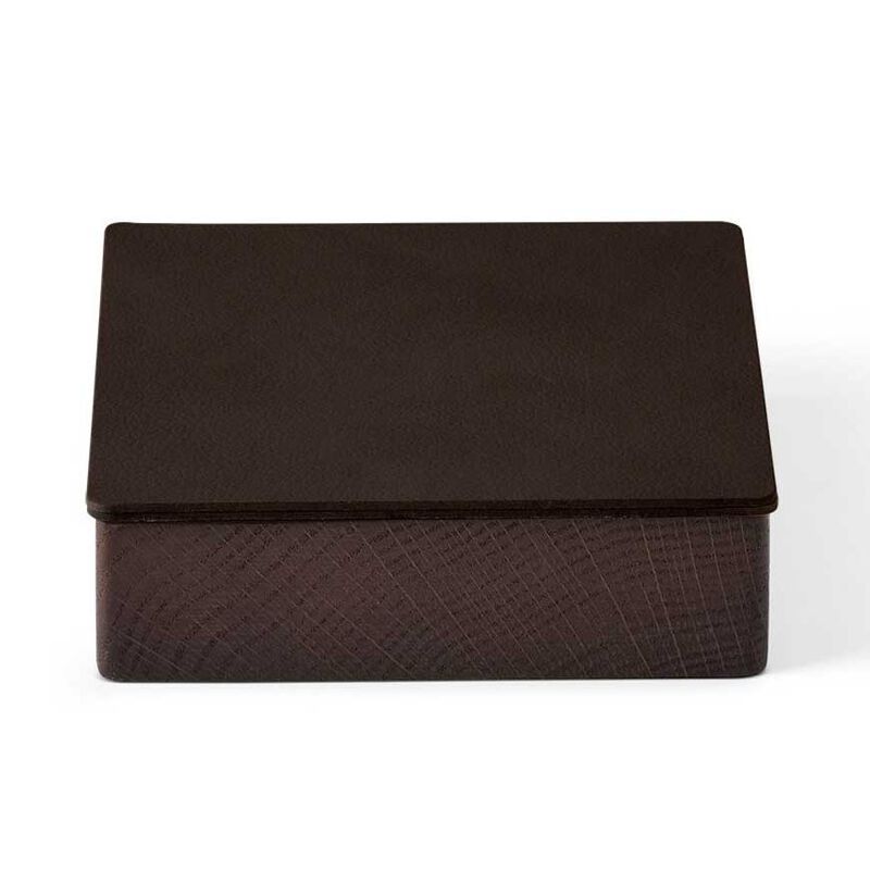 LIND DNA Wood Box & Lid Square Oak Smoked Nupo - Hazel image number 1