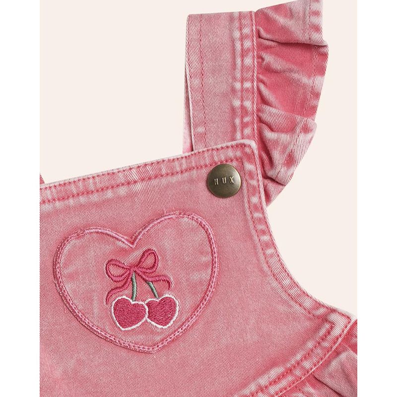Huxbaby Cherry Heart Vintage Pinafore Dress 6M-2Y image number 2