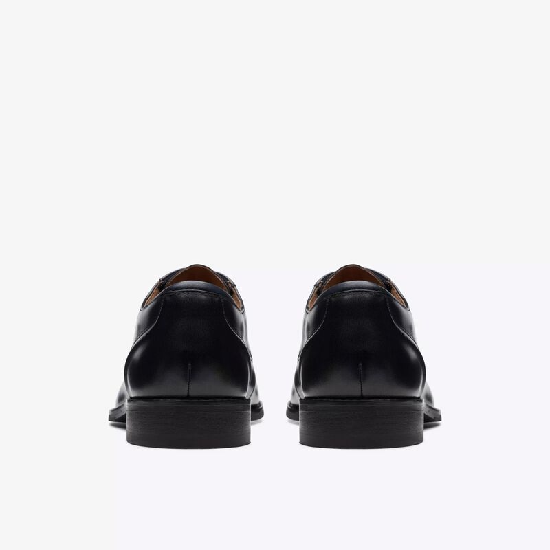 Clarks Mens Craft Arlo Lace Black Leather image number 3