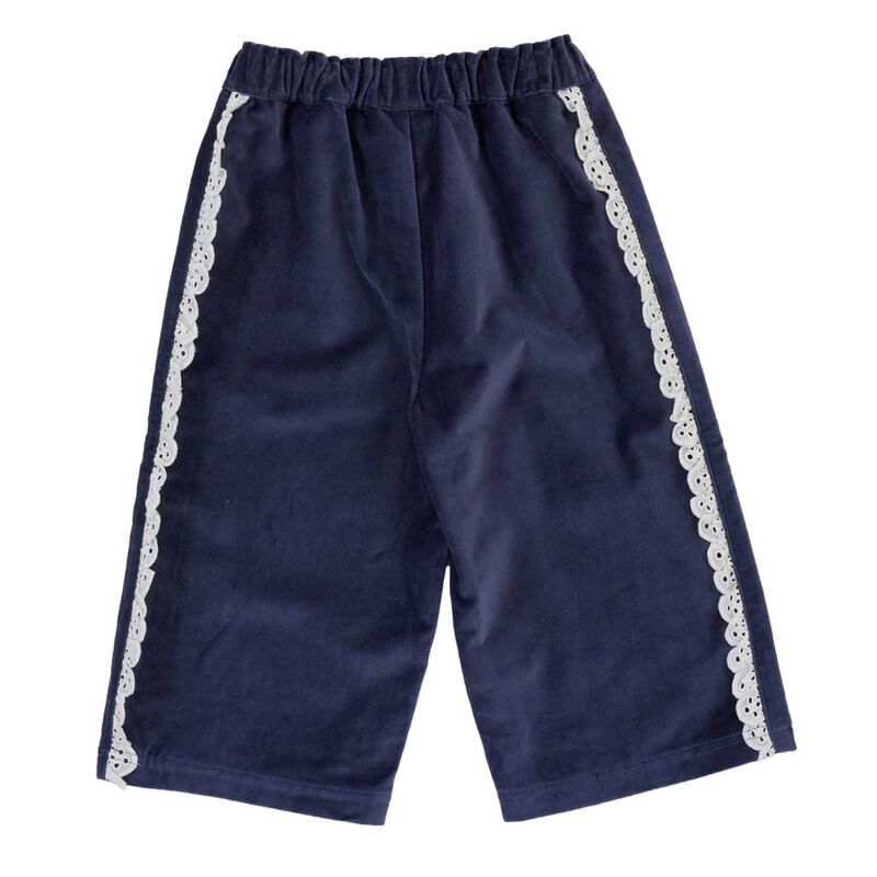 Goldie + Ace Velour Broderie Wide Leg Pant 3-5Y image number 3