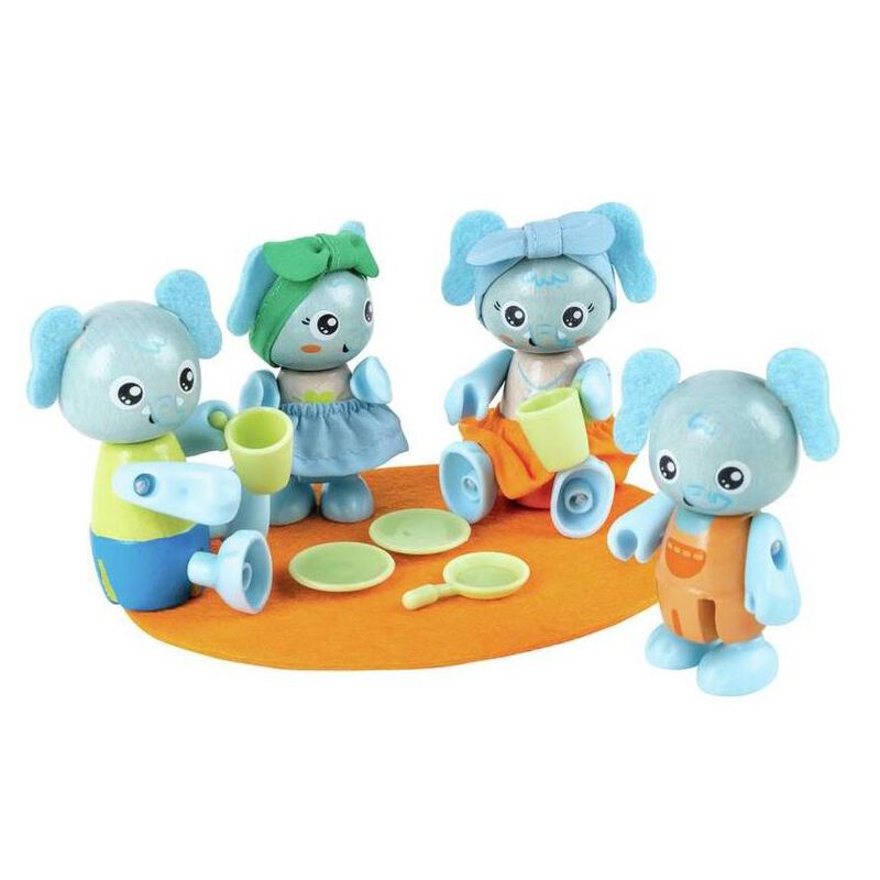 Hape Green Planet Elephant Family image number 0