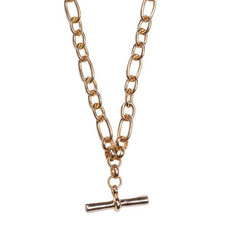 Stella + Gemma Necklace Gold Chunky Fob image number 0