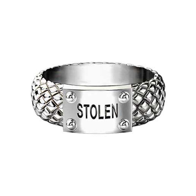 Stolen Girlfriends Club Snake Band Slim Ring image number 0