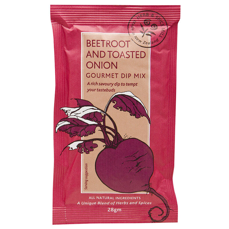 Herb & Spice Mill Beetroot & Toasted Onion Dip 28g image number 0